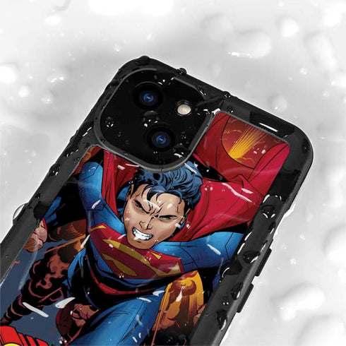 DC Comics Superman Action Flying Pose iPhone 15 Waterproof Case